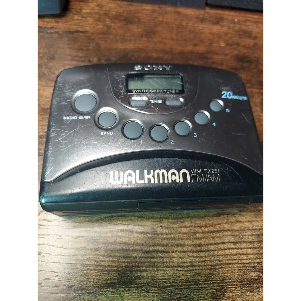 Lot of 3 Sony Walkman WM-FX251-Sony VOR TCM-86-GE Model 3-5462 Cassette Recorder